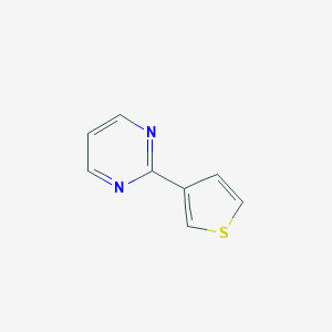 molecular formula C8H6N2S B428963 2-(3-Thienyl)pyrimidine CAS No. 56421-88-6