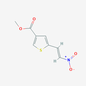 molecular formula C8H7NO4S B428975 Methyl 5-{2-nitrovinyl}-3-thiophenecarboxylate 