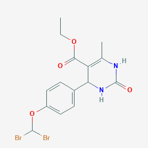 molecular formula C15H16Br2N2O4 B4289815 ethyl 4-[4-(dibromomethoxy)phenyl]-6-methyl-2-oxo-1,2,3,4-tetrahydropyrimidine-5-carboxylate 