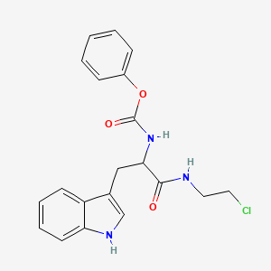 molecular formula C20H20ClN3O3 B4289817 PHENYL N-{1-[(2-CHLOROETHYL)CARBAMOYL]-2-(1H-INDOL-3-YL)ETHYL}CARBAMATE 