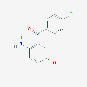 molecular formula C14H12ClNO2 B042904 (2-Amino-5-methoxyphenyl)(4-chlorophenyl)methanone CAS No. 91713-54-1