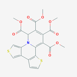molecular formula C21H17NO8S2 B429070 tetramethyl 4,10-dithia-1-azatetracyclo[10.4.0.02,6.07,11]hexadeca-2,5,7(11),8,12,14-hexaene-13,14,15,16-tetracarboxylate 