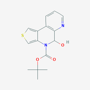 molecular formula C15H16N2O3S B429073 tert-butyl5-hydroxythieno[3,4-f][1,7]naphthyridine-4(5H)-carboxylate 