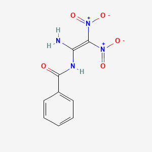 molecular formula C9H8N4O5 B4290949 N-(1-amino-2,2-dinitroethenyl)benzamide 