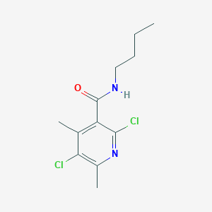 molecular formula C12H16Cl2N2O B4291033 N-butyl-2,5-dichloro-4,6-dimethylpyridine-3-carboxamide 