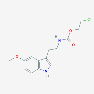 molecular formula C14H17ClN2O3 B429126 2-chloroethyl 2-(5-methoxy-1H-indol-3-yl)ethylcarbamate CAS No. 296264-82-9