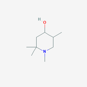 molecular formula C9H19NO B4291619 1,2,2,5-tetramethyl-4-piperidinol 
