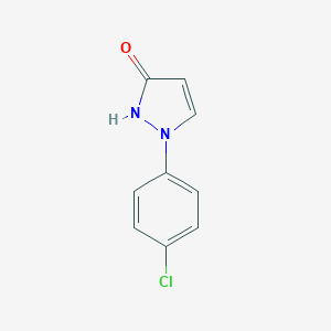 molecular formula C9H7ClN2O B042917 1-(4-氯苯基)-1H-吡唑-3-醇 CAS No. 76205-19-1