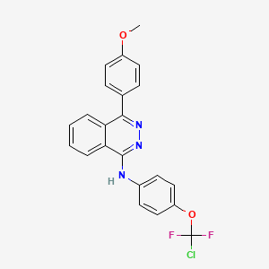molecular formula C22H16ClF2N3O2 B4292283 N-[4-(CHLORODIFLUOROMETHOXY)PHENYL]-4-(4-METHOXYPHENYL)PHTHALAZIN-1-AMINE 
