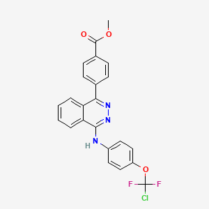 molecular formula C23H16ClF2N3O3 B4292289 METHYL 4-(4-{[4-(CHLORODIFLUOROMETHOXY)PHENYL]AMINO}PHTHALAZIN-1-YL)BENZOATE 