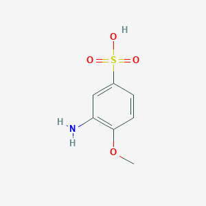 molecular formula C7H9NO4S B042924 3-Amino-4-methoxybenzenesulfonic acid CAS No. 98-42-0