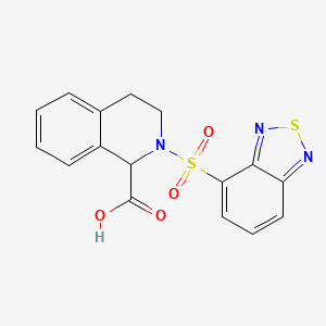 2-(2,1,3-benzothiadiazol-4-ylsulfonyl)-1,2,3,4-tetrahydroisoquinoline-1-carboxylic acid