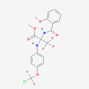 methyl 2-({4-[chloro(difluoro)methoxy]phenyl}amino)-3,3,3-trifluoro-N-(2-methoxybenzoyl)alaninate