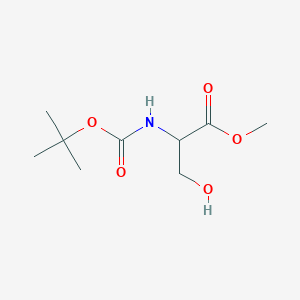 molecular formula C9H17NO5 B042935 Methyl 2-((tert-butoxycarbonyl)amino)-3-hydroxypropanoate CAS No. 69942-12-7