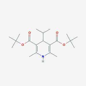 molecular formula C20H33NO4 B429457 Di-tert-butyl 4-isopropyl-2,6-dimethyl-1,4-dihydropyridine-3,5-dicarboxylate 