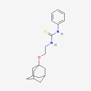 molecular formula C19H26N2OS B4294669 3-[2-(ADAMANTAN-1-YLOXY)ETHYL]-1-PHENYLTHIOUREA 