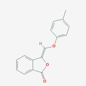 molecular formula C16H12O3 B429479 3-[(4-methylphenoxy)methylene]-2-benzofuran-1(3H)-one 