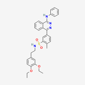 molecular formula C33H34N4O4S B4295205 N-[2-(3,4-DIETHOXYPHENYL)ETHYL]-2-METHYL-5-[4-(PHENYLAMINO)PHTHALAZIN-1-YL]BENZENE-1-SULFONAMIDE 