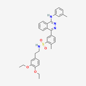 molecular formula C34H36N4O4S B4295207 N-[2-(3,4-DIETHOXYPHENYL)ETHYL]-2-METHYL-5-{4-[(3-METHYLPHENYL)AMINO]PHTHALAZIN-1-YL}BENZENE-1-SULFONAMIDE 