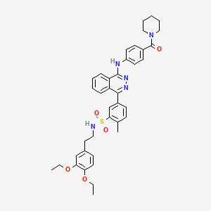 molecular formula C39H43N5O5S B4295263 N-[2-(3,4-DIETHOXYPHENYL)ETHYL]-2-METHYL-5-(4-{[4-(PIPERIDINE-1-CARBONYL)PHENYL]AMINO}PHTHALAZIN-1-YL)BENZENE-1-SULFONAMIDE 