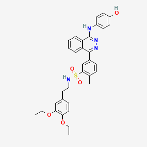 molecular formula C33H34N4O5S B4295300 N-[2-(3,4-DIETHOXYPHENYL)ETHYL]-5-{4-[(4-HYDROXYPHENYL)AMINO]-1-PHTHALAZINYL}-2-METHYLBENZENESULFONAMIDE 