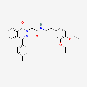 molecular formula C29H31N3O4 B4295395 N-[2-(3,4-DIETHOXYPHENYL)ETHYL]-2-[4-(4-METHYLPHENYL)-1-OXO-1,2-DIHYDROPHTHALAZIN-2-YL]ACETAMIDE 