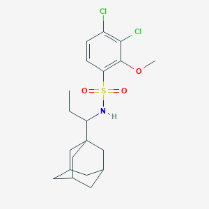 molecular formula C20H27Cl2NO3S B4295624 (Adamantanylpropyl)[(3,4-dichloro-2-methoxyphenyl)sulfonyl]amine 