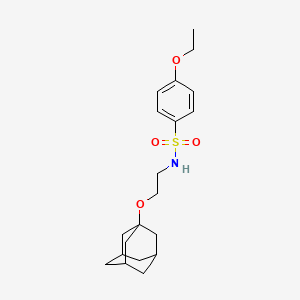 molecular formula C20H29NO4S B4295648 N-[2-(ADAMANTAN-1-YLOXY)ETHYL]-4-ETHOXYBENZENE-1-SULFONAMIDE 