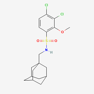 molecular formula C18H23Cl2NO3S B4295650 N-[(adamantan-1-yl)methyl]-3,4-dichloro-2-methoxybenzene-1-sulfonamide 