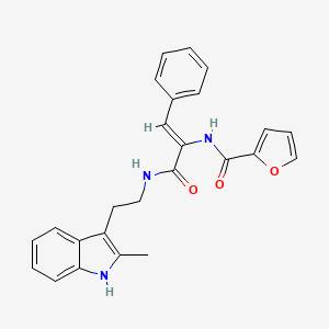 molecular formula C25H23N3O3 B4295904 (2Z)-2-[(FURAN-2-YL)FORMAMIDO]-N-[2-(2-METHYL-1H-INDOL-3-YL)ETHYL]-3-PHENYLPROP-2-ENAMIDE 