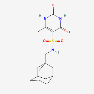 molecular formula C16H23N3O4S B4296045 N-[(ADAMANTAN-1-YL)METHYL]-6-METHYL-2,4-DIOXO-1,2,3,4-TETRAHYDROPYRIMIDINE-5-SULFONAMIDE 