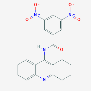 3,5-bisnitro-N-(1,2,3,4-tetrahydro-9-acridinyl)benzamide