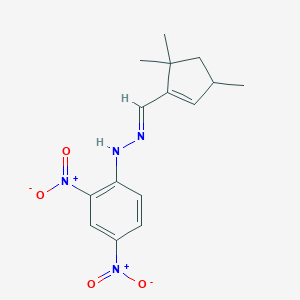 3,5,5-Trimethyl-1-cyclopentene-1-carbaldehyde {2,4-bisnitrophenyl}hydrazone