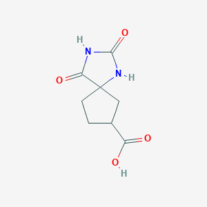 2,4-Dioxo-1,3-diazaspiro[4.4]nonane-7-carboxylic acid