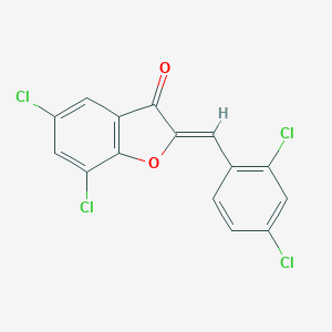 5,7-dichloro-2-(2,4-dichlorobenzylidene)-1-benzofuran-3(2H)-one