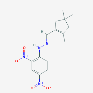 2,4,4-Trimethyl-1-cyclopentene-1-carbaldehyde {2,4-bisnitrophenyl}hydrazone