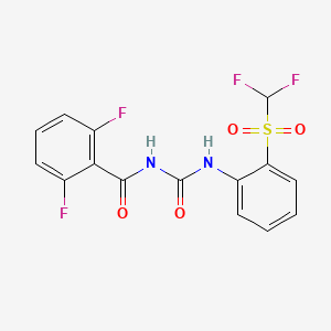 molecular formula C15H10F4N2O4S B4296317 N-(2,6-DIFLUOROBENZOYL)-N'-{2-[(DIFLUOROMETHYL)SULFONYL]PHENYL}UREA 
