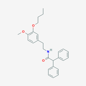 molecular formula C27H31NO3 B429644 N-[2-(3-butoxy-4-methoxyphenyl)ethyl]-2,2-diphenylacetamide CAS No. 312269-30-0