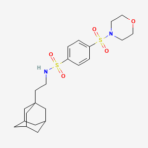 molecular formula C22H32N2O5S2 B4296459 N-[2-(ADAMANTAN-1-YL)ETHYL]-4-(MORPHOLINE-4-SULFONYL)BENZENE-1-SULFONAMIDE 