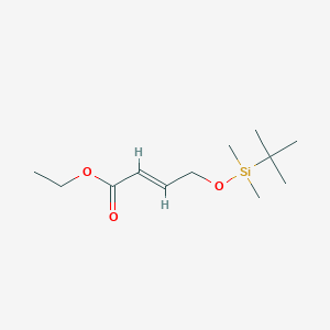 molecular formula C12H24O3Si B042968 Ethyl 4-((tert-butyldimethylsilyl)oxy)-2-butenoate CAS No. 94844-37-8
