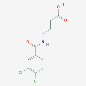 molecular formula C11H11Cl2NO3 B4296937 4-[(3,4-DICHLOROPHENYL)FORMAMIDO]BUTANOIC ACID 