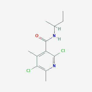 molecular formula C12H16Cl2N2O B4297063 N-(butan-2-yl)-2,5-dichloro-4,6-dimethylpyridine-3-carboxamide 