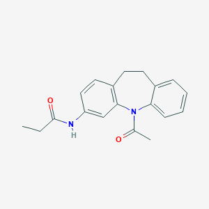 molecular formula C19H20N2O2 B429771 N-(5-acetyl-10,11-dihydro-5H-dibenzo[b,f]azepin-3-yl)propanamide CAS No. 312587-65-8