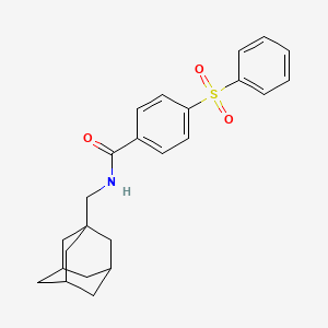 molecular formula C24H27NO3S B4297859 N-[(ADAMANTAN-1-YL)METHYL]-4-(BENZENESULFONYL)BENZAMIDE 