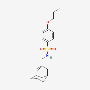 molecular formula C20H29NO3S B4298588 N-[(ADAMANTAN-1-YL)METHYL]-4-PROPOXYBENZENE-1-SULFONAMIDE 