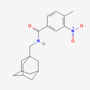molecular formula C19H24N2O3 B4298863 N-[(adamantan-1-yl)methyl]-4-methyl-3-nitrobenzamide 