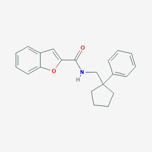 molecular formula C21H21NO2 B429895 N-[(1-phenylcyclopentyl)methyl]-1-benzofuran-2-carboxamide 