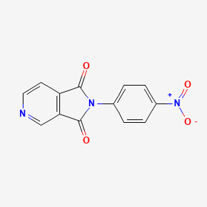 molecular formula C13H7N3O4 B4298981 2-(4-NITROPHENYL)-1H,2H,3H-PYRROLO[3,4-C]PYRIDINE-1,3-DIONE 