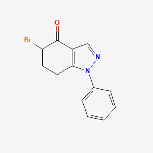 molecular formula C13H11BrN2O B4299560 4H-Indazol-4-one, 5-bromo-1,5,6,7-tetrahydro-1-phenyl- CAS No. 179996-59-9