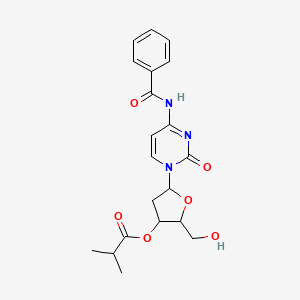 molecular formula C20H23N3O6 B4299767 5-[4-(BENZOYLAMINO)-2-OXO-1(2H)-PYRIMIDINYL]-2-(HYDROXYMETHYL)TETRAHYDRO-3-FURANYL 2-METHYLPROPANOATE 